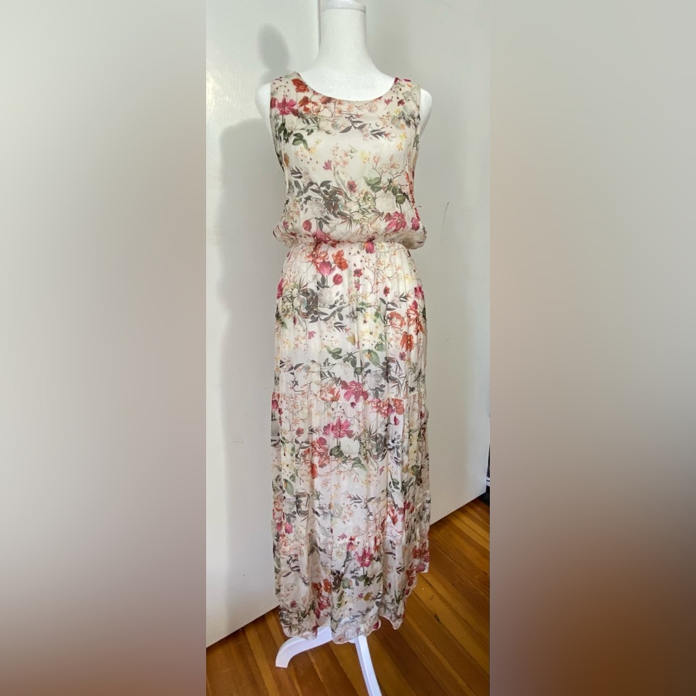 LARA Floral Maxi Formal Work Dress Size M
